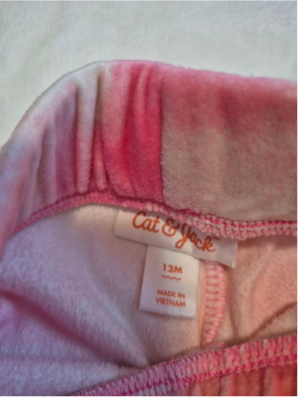 Baby Cat & Jack Matching Set 18 Months Pink White Tie-Dye - Picture 6 of 7